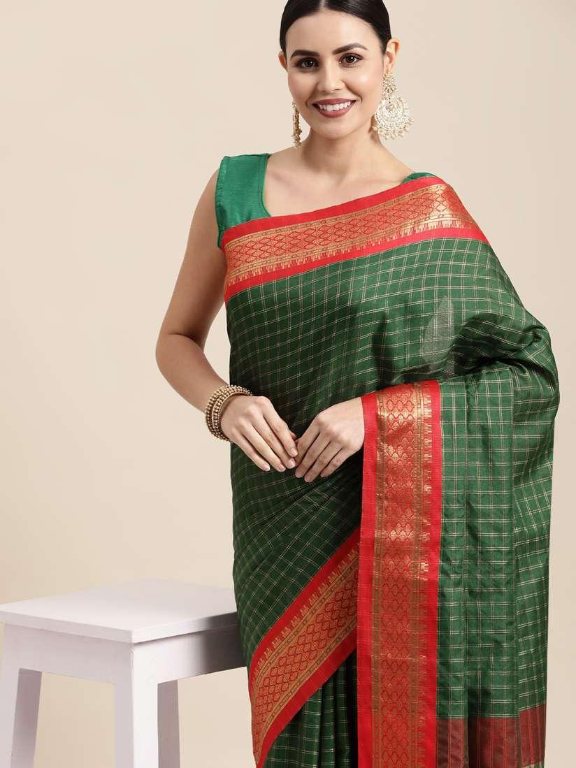 Kalyani checked sarees
